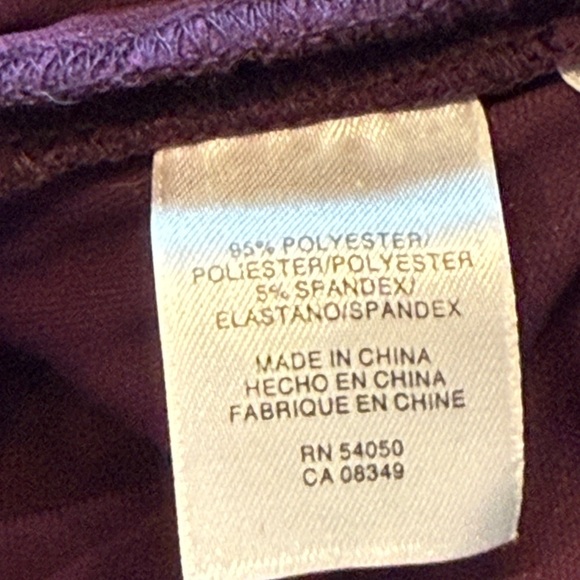 Evan Picone Purple A-Line Wrap Midi Dress - Picture 9 of 9